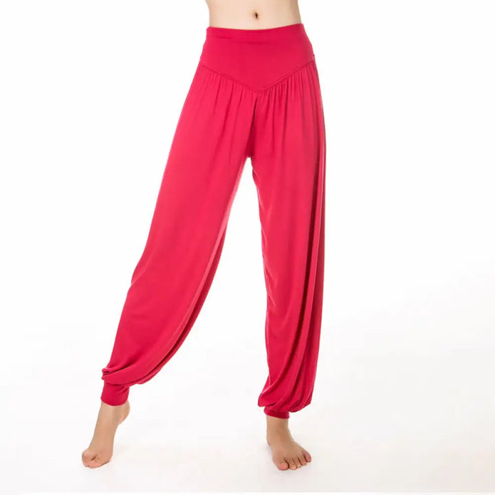 BWOOOH printed harem pants - Plain Color Loose Modal Yoga Dance Harem