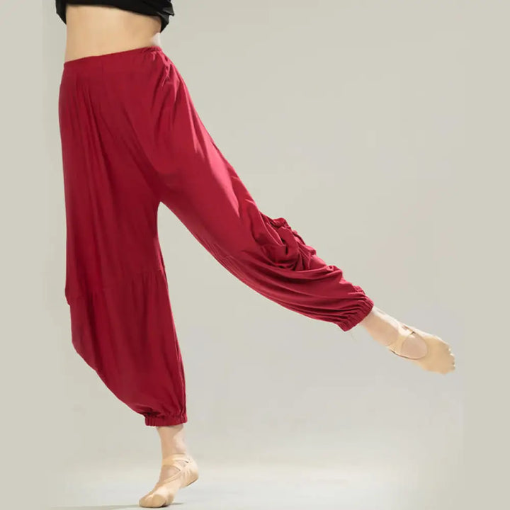 BWOOOH printed yoga pants - Plain Color Modal Dance Yoga Breathable 