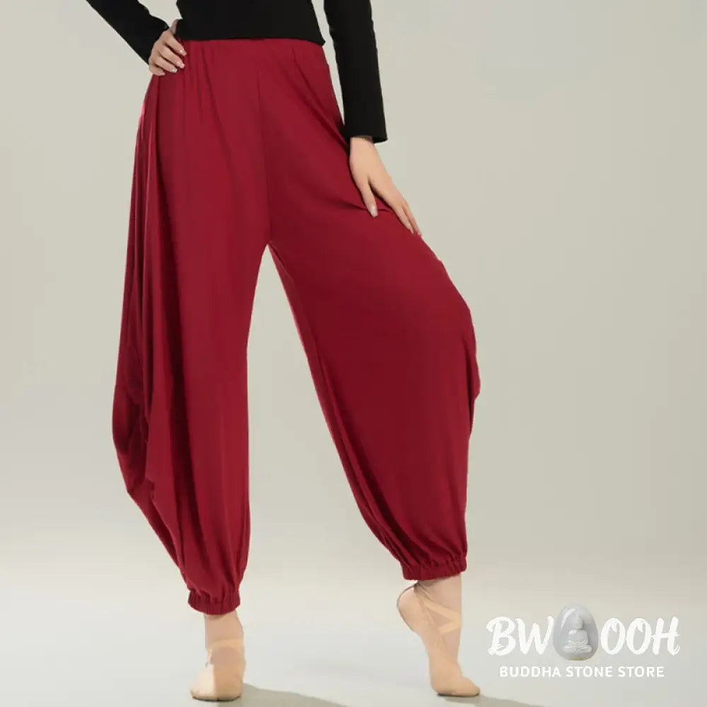 BWOOOH printed yoga pants - Plain Color Modal Dance Yoga Breathable 