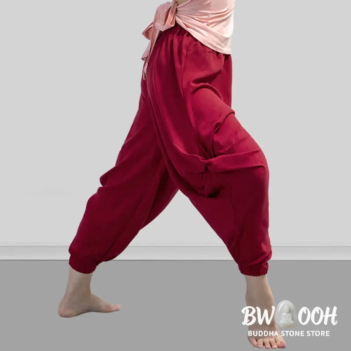 BWOOOH printed yoga pants - Plain Color Modal Dance Yoga Breathable 