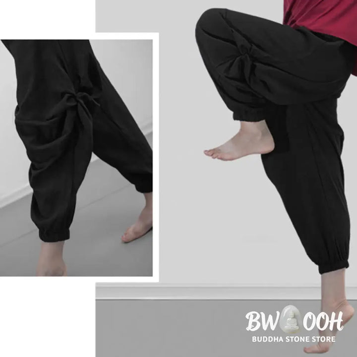 BWOOOH printed yoga pants - Plain Color Modal Dance Yoga Breathable 