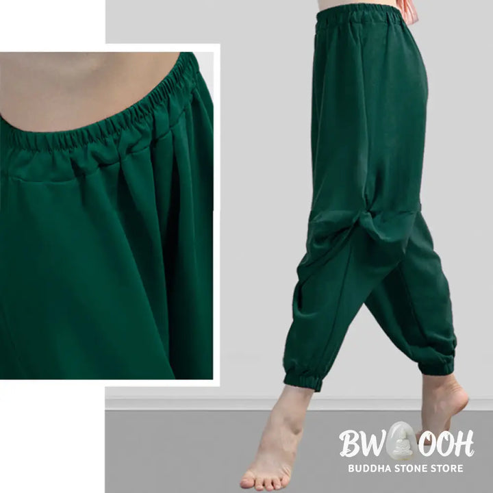 BWOOOH printed yoga pants - Plain Color Modal Dance Yoga Breathable 
