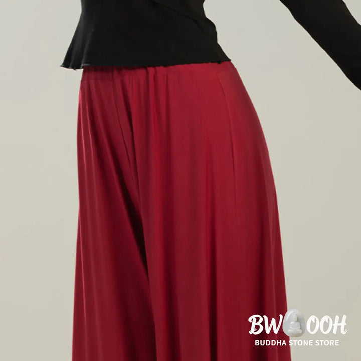 BWOOOH printed yoga pants - Plain Color Modal Dance Yoga Breathable 