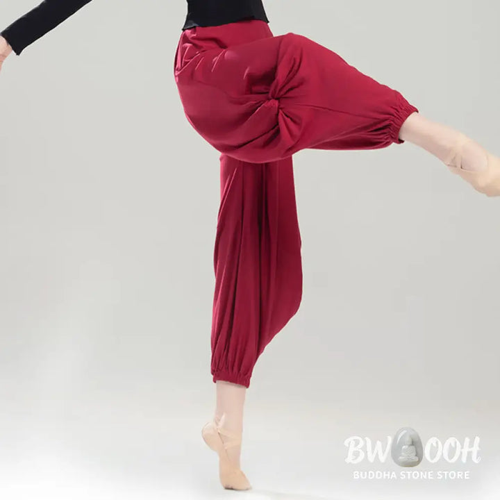 BWOOOH printed yoga pants - Plain Color Modal Dance Yoga Breathable 
