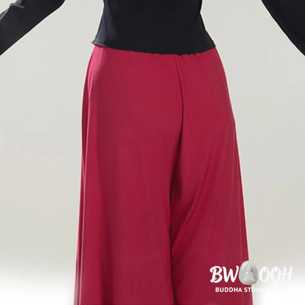 BWOOOH printed yoga pants - Plain Color Modal Dance Yoga Breathable 