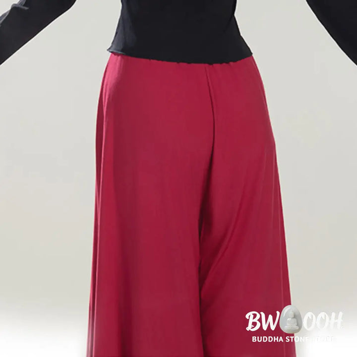 BWOOOH printed yoga pants - Plain Color Modal Dance Yoga Breathable 