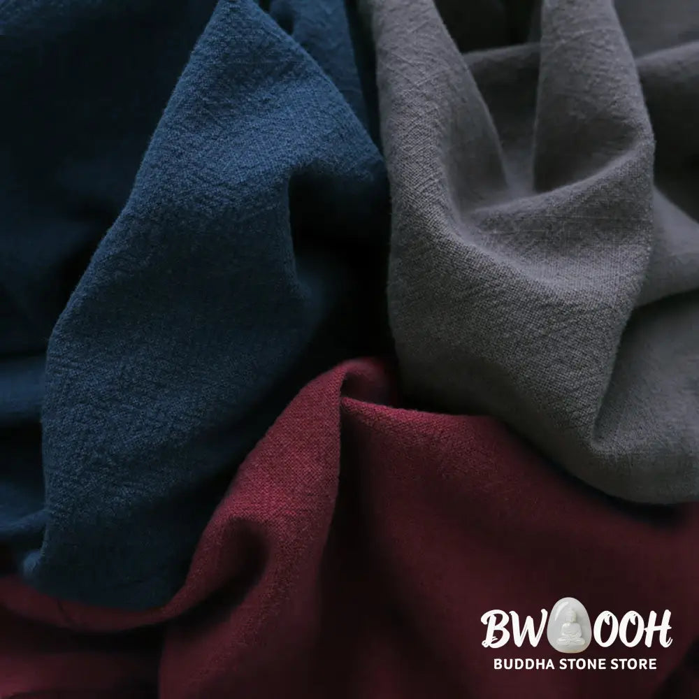 Buddha Stones Plain Color Ramie Linen Cotton Pants With Pockets - Women’s Pants