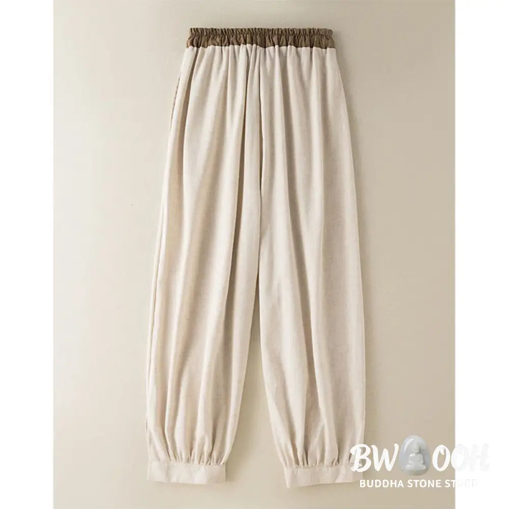 BWOOOH printed harem pants - Plain Cotton Drawstring Women's Harem Pa