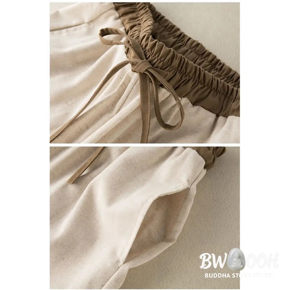 BWOOOH printed harem pants - Plain Cotton Drawstring Women&