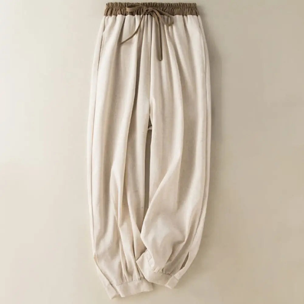 BWOOOH printed harem pants - Plain Cotton Drawstring Women&