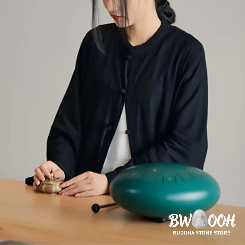 Buddha Stones Plain Frog-Button Design Shirt Zen Tai Chi Meditation Top Clothing Cotton Linen Jacket - Jacket Shirt