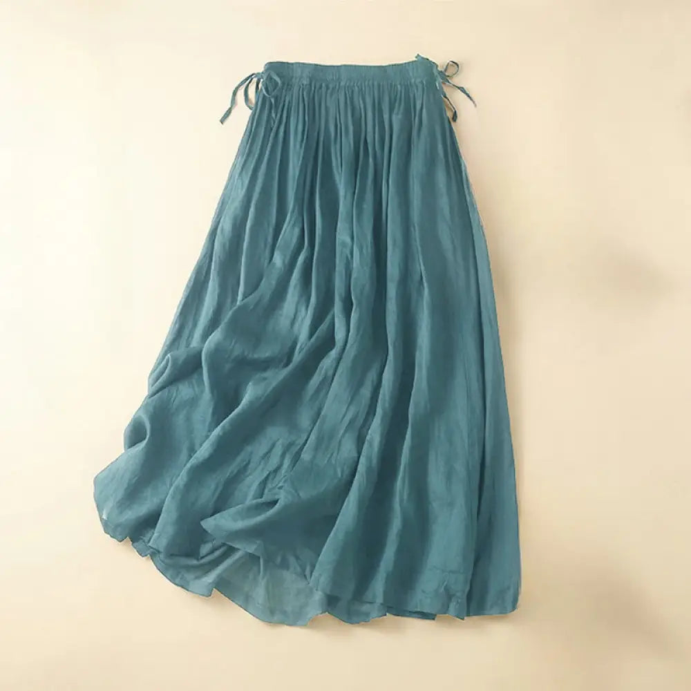 BWOOOH Plain Lace Up Elastic Waist Women&