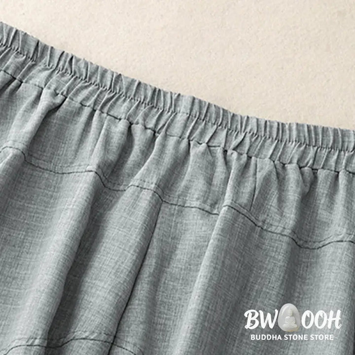 BWOOOH printed wide-leg yoga pants - Plain LightSteelBlue Women&