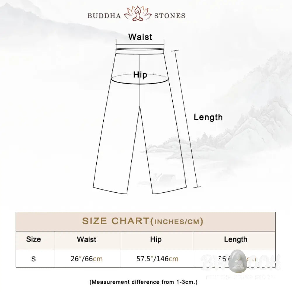 Buddha Stones Plain Long Sleeve Coat Jacket Top Wide Leg Pants Zen Tai Chi Yoga Meditation Clothing - Clothes