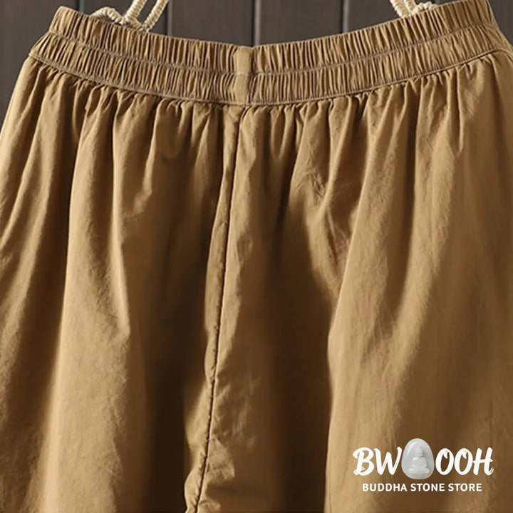 Buddha Stones Plain Warm Women’s Harem Pants With Pockets - Women’s Harem Pants