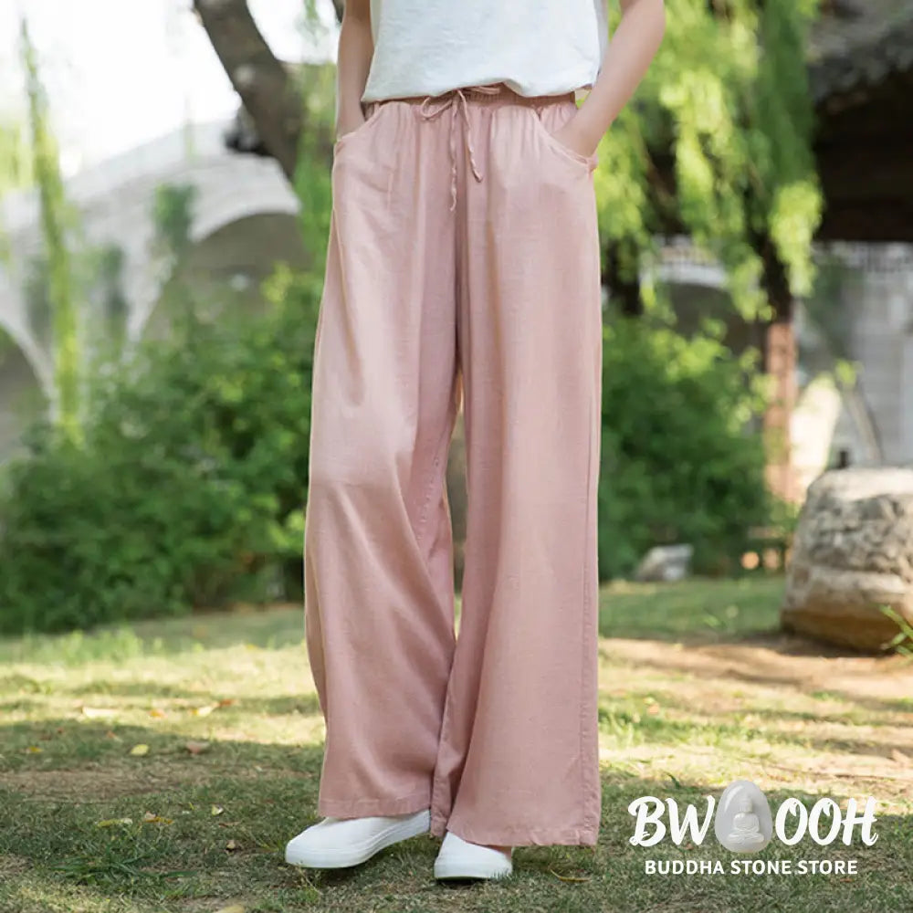 BWOOOH printed wide-leg yoga pants - Plain Wide Leg Pants Dance Women&