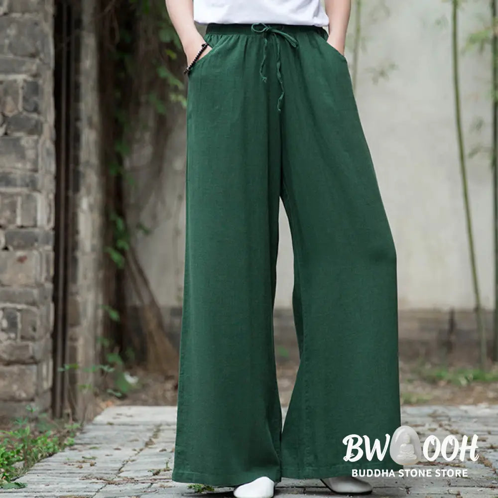 BWOOOH printed wide-leg yoga pants - Plain Wide Leg Pants Dance Women&