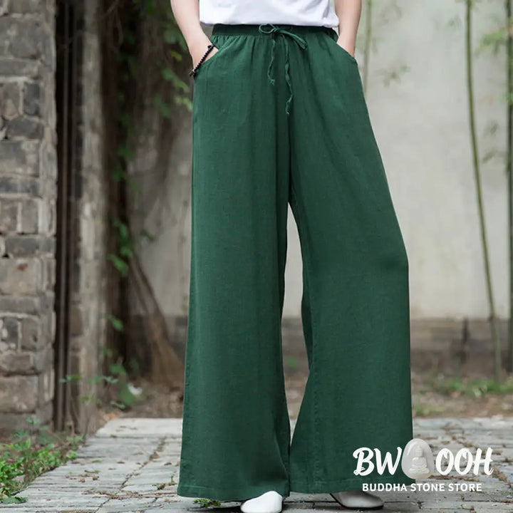 BWOOOH printed wide-leg yoga pants - Plain Wide Leg Pants Dance Women&