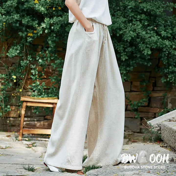 BWOOOH printed wide-leg yoga pants - Plain Wide Leg Pants Dance Women&