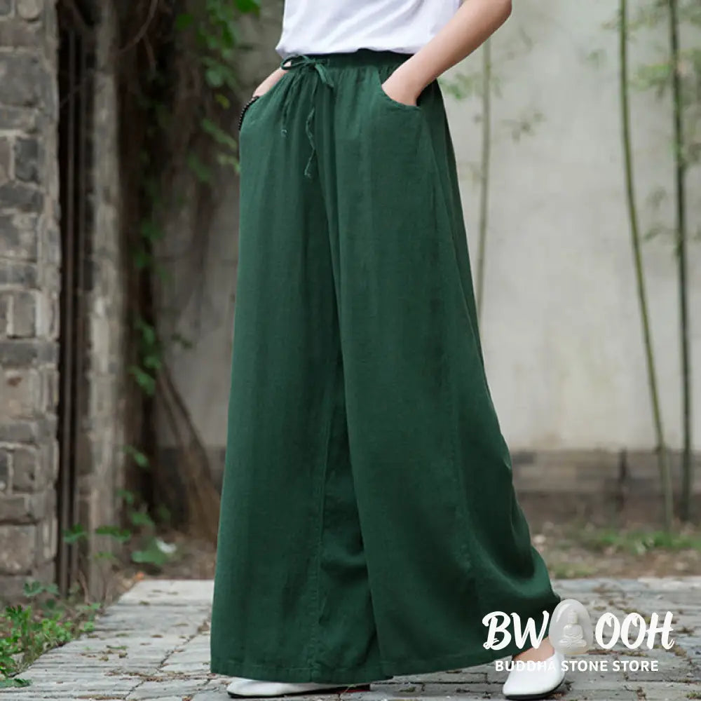 BWOOOH printed wide-leg yoga pants - Plain Wide Leg Pants Dance Women&