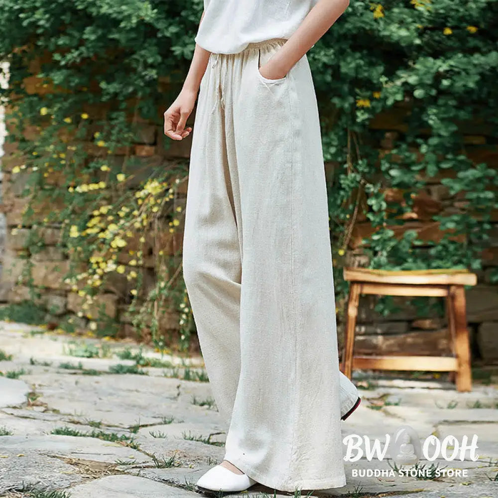 BWOOOH printed wide-leg yoga pants - Plain Wide Leg Pants Dance Women&