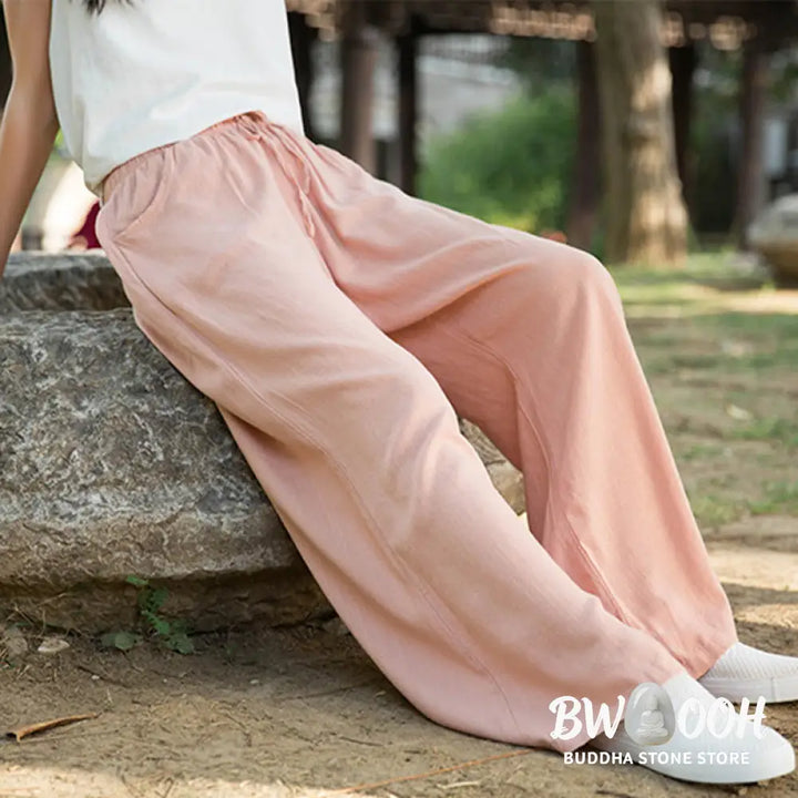 BWOOOH printed wide-leg yoga pants - Plain Wide Leg Pants Dance Women&