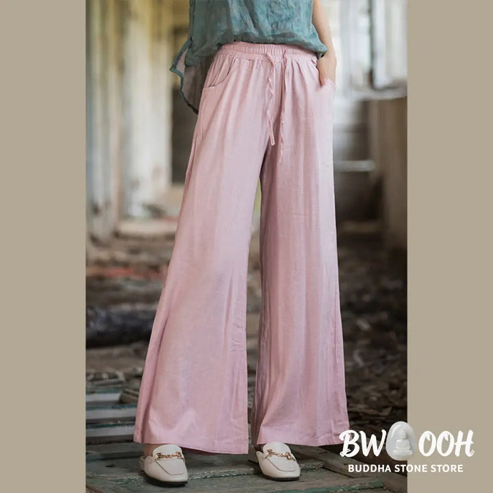 BWOOOH printed wide-leg yoga pants - Plain Wide Leg Pants Dance Women&
