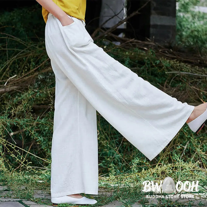 BWOOOH printed wide-leg yoga pants - Plain Wide Leg Pants Dance Women&