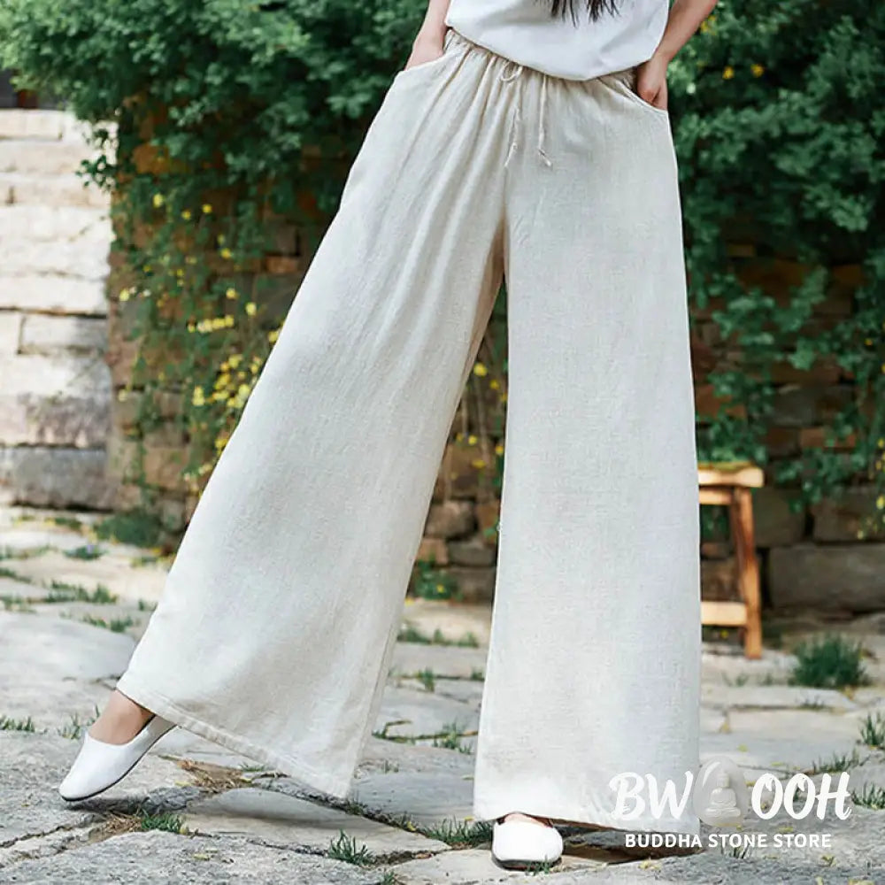 BWOOOH printed wide-leg yoga pants - Plain Wide Leg Pants Dance Women&