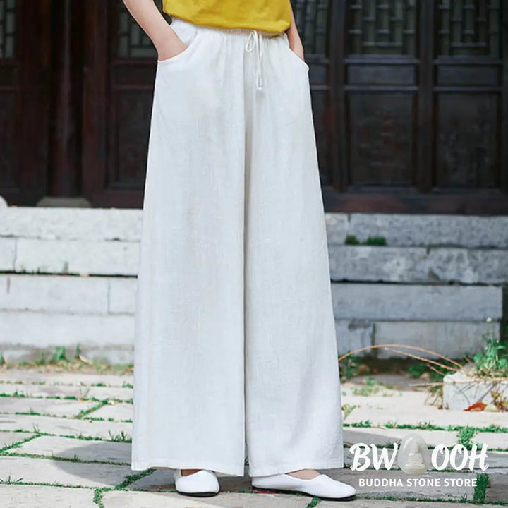 BWOOOH printed wide-leg yoga pants - Plain Wide Leg Pants Dance Women&