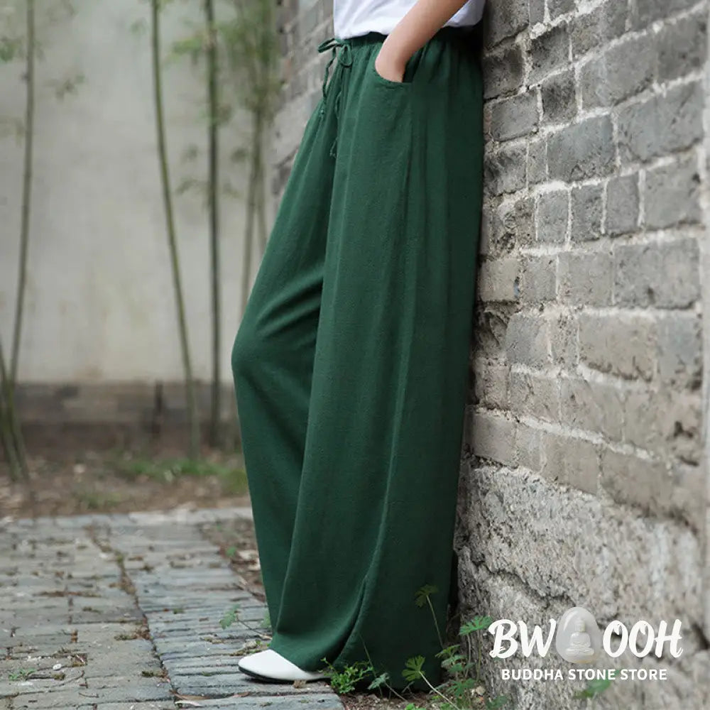 BWOOOH printed wide-leg yoga pants - Plain Wide Leg Pants Dance Women&