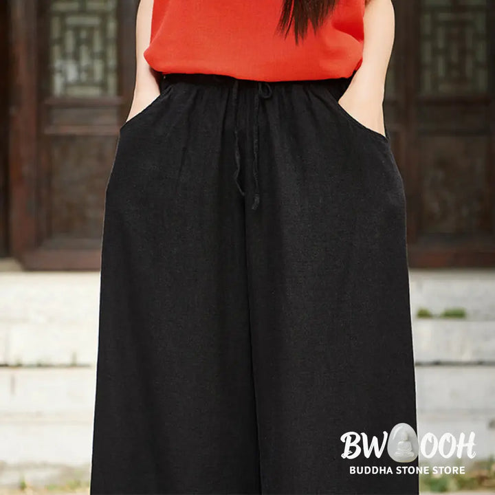 BWOOOH printed wide-leg yoga pants - Plain Wide Leg Pants Dance Women&