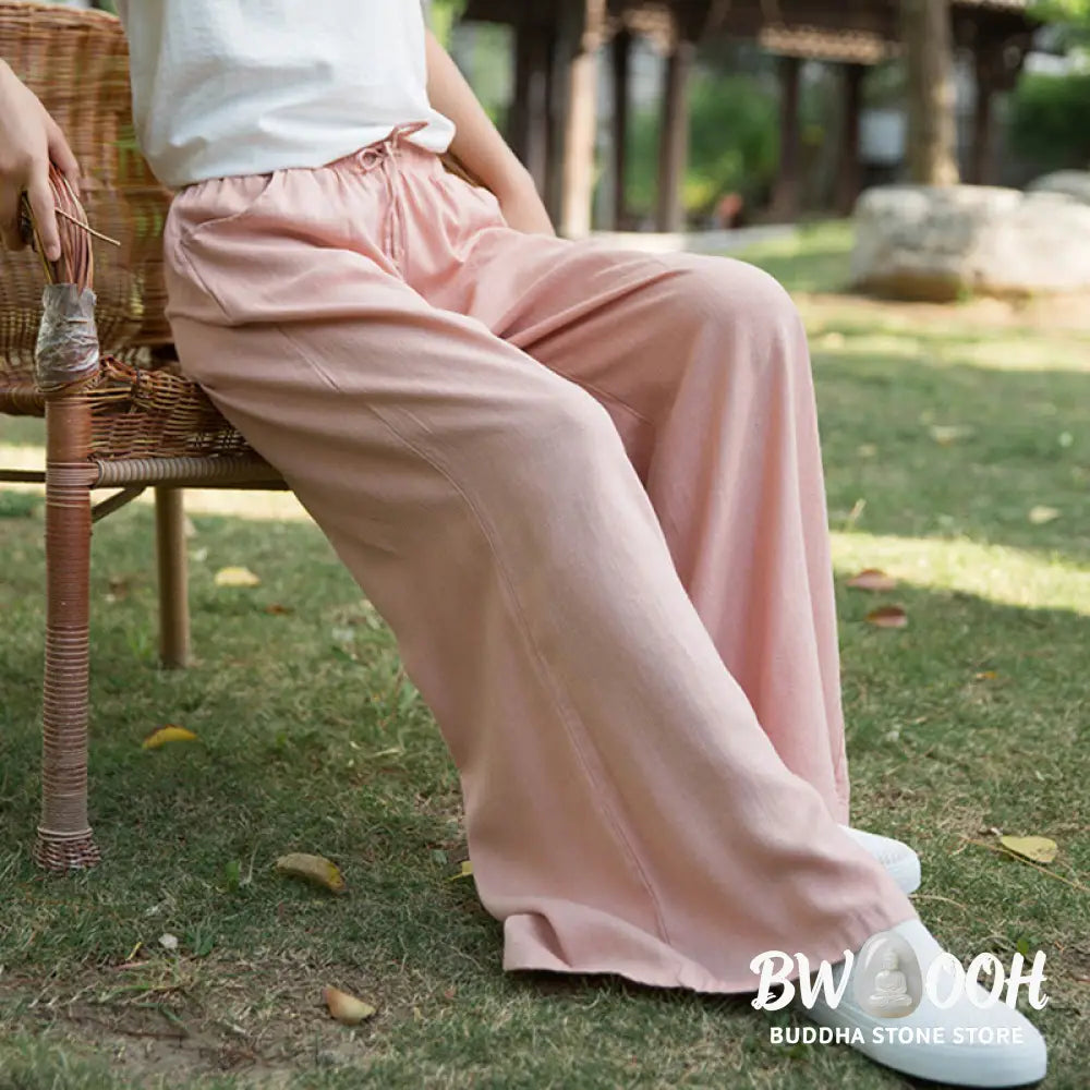 BWOOOH printed wide-leg yoga pants - Plain Wide Leg Pants Dance Women&