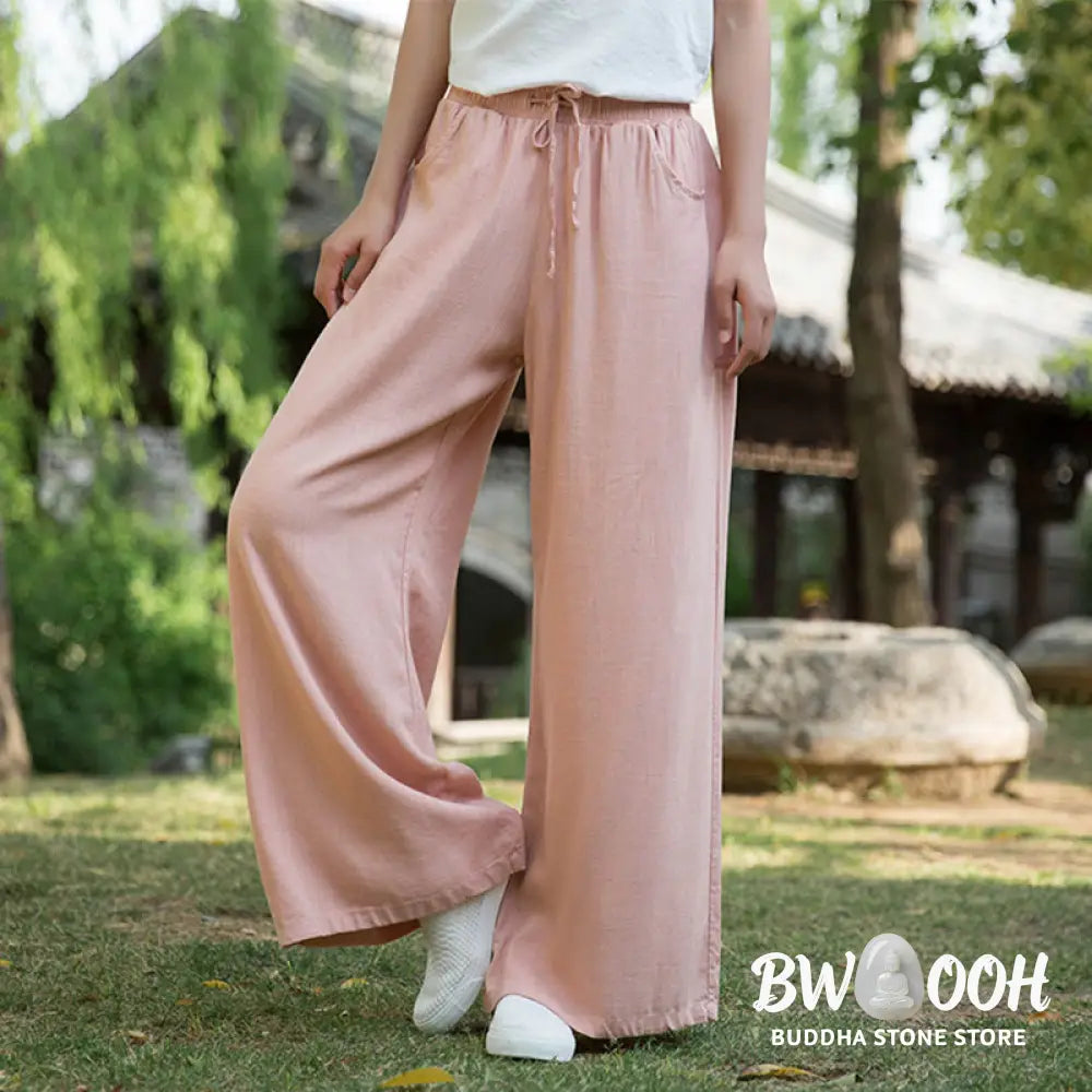BWOOOH printed wide-leg yoga pants - Plain Wide Leg Pants Dance Women&