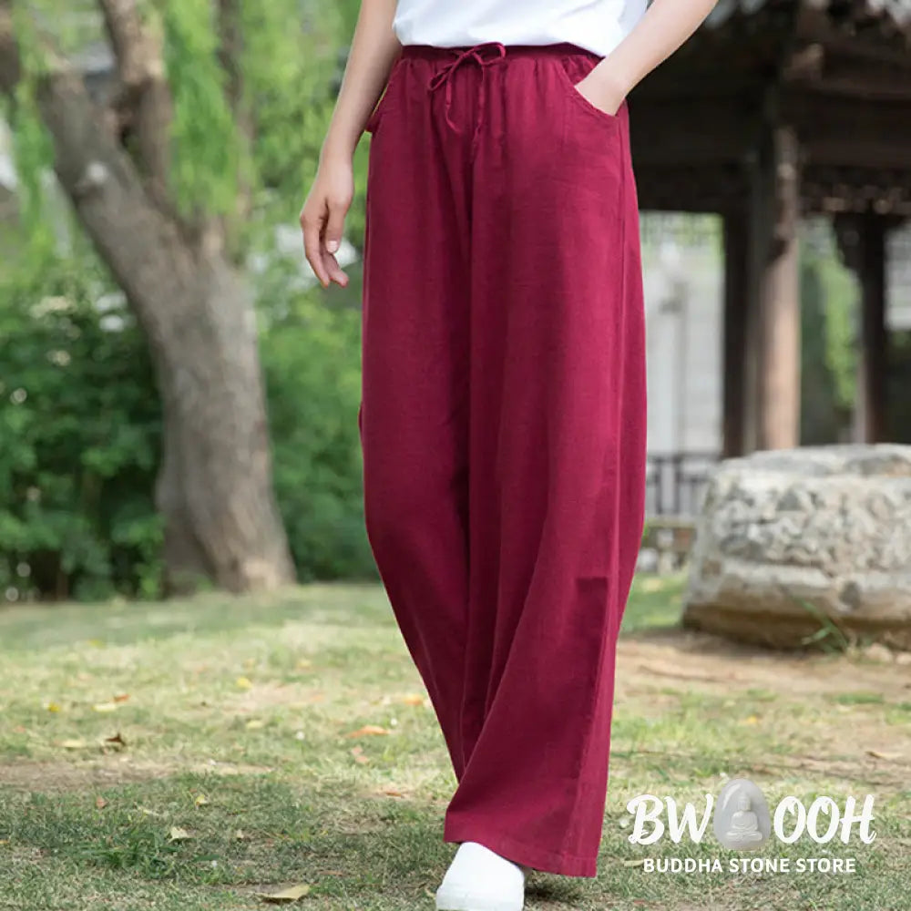 BWOOOH printed wide-leg yoga pants - Plain Wide Leg Pants Dance Women&