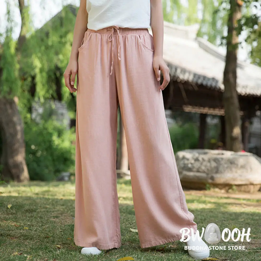 BWOOOH printed wide-leg yoga pants - Plain Wide Leg Pants Dance Women&