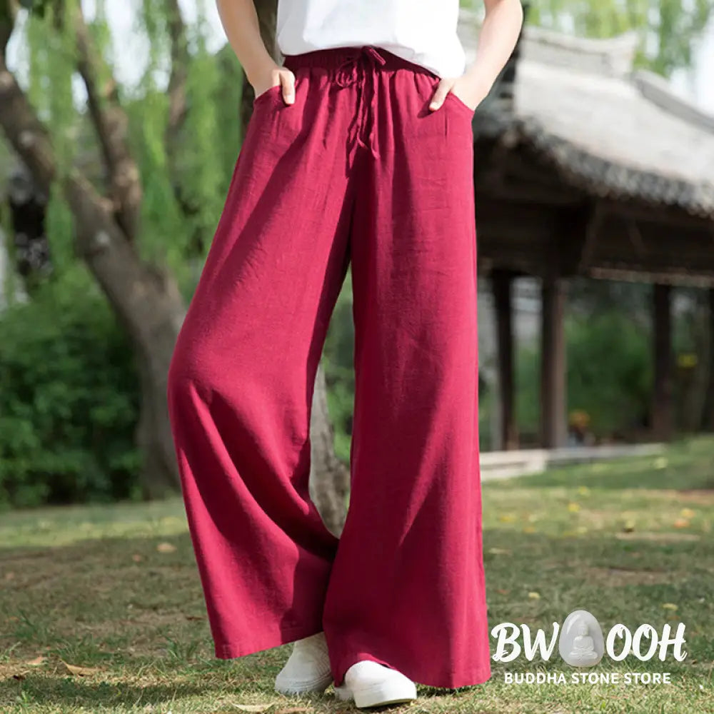 BWOOOH printed wide-leg yoga pants - Plain Wide Leg Pants Dance Women&