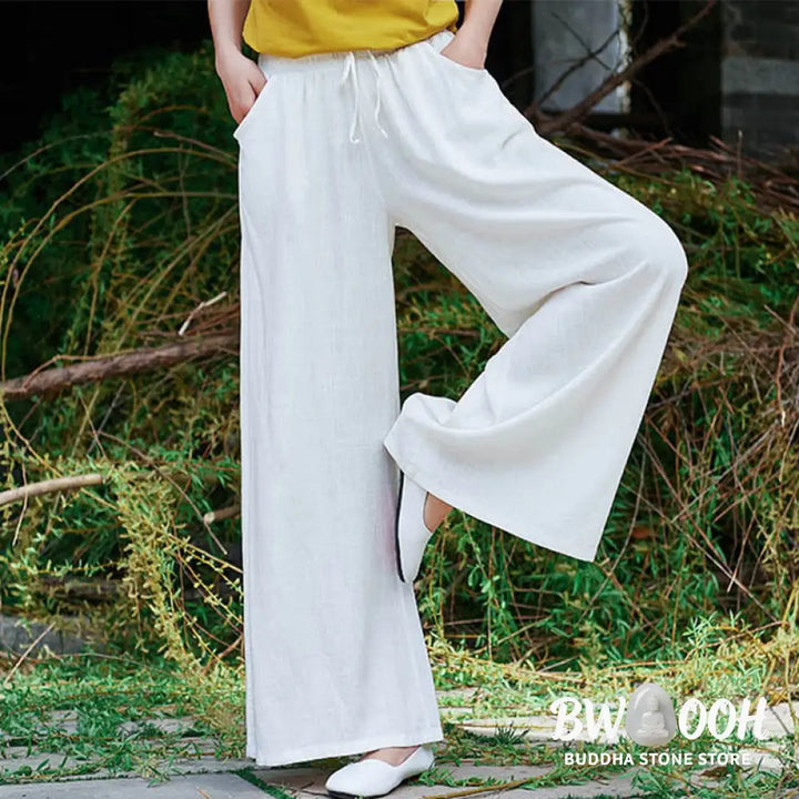BWOOOH printed wide-leg yoga pants - Plain Wide Leg Pants Dance Women&