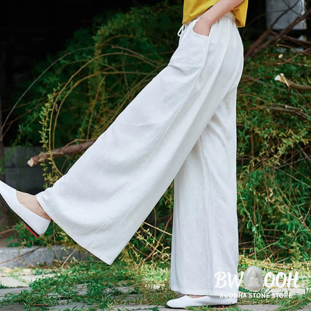 BWOOOH printed wide-leg yoga pants - Plain Wide Leg Pants Dance Women&