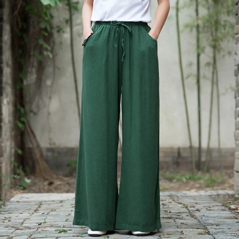 BWOOOH printed wide-leg yoga pants - Plain Wide Leg Pants Dance Women&