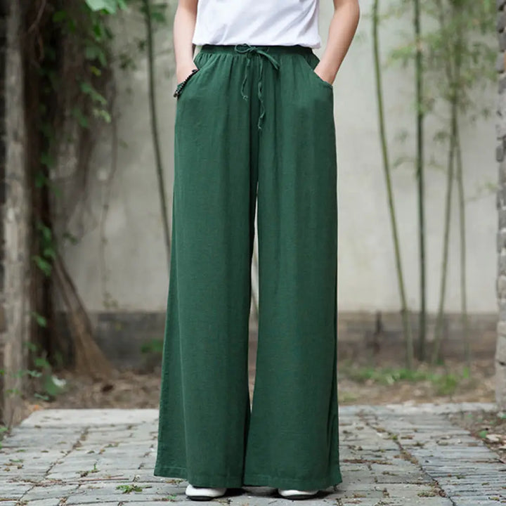 BWOOOH printed wide-leg yoga pants - Plain Wide Leg Pants Dance Women&