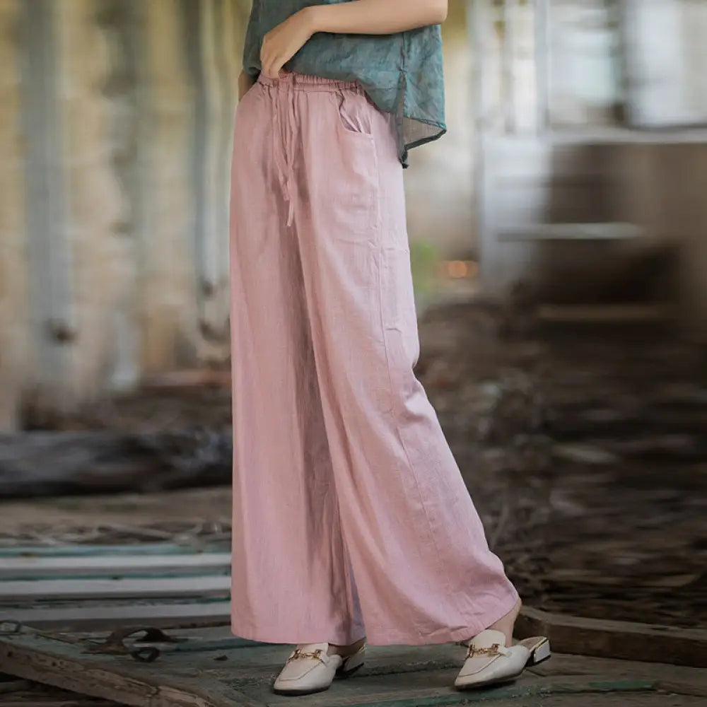 BWOOOH printed wide-leg yoga pants - Plain Wide Leg Pants Dance Women&