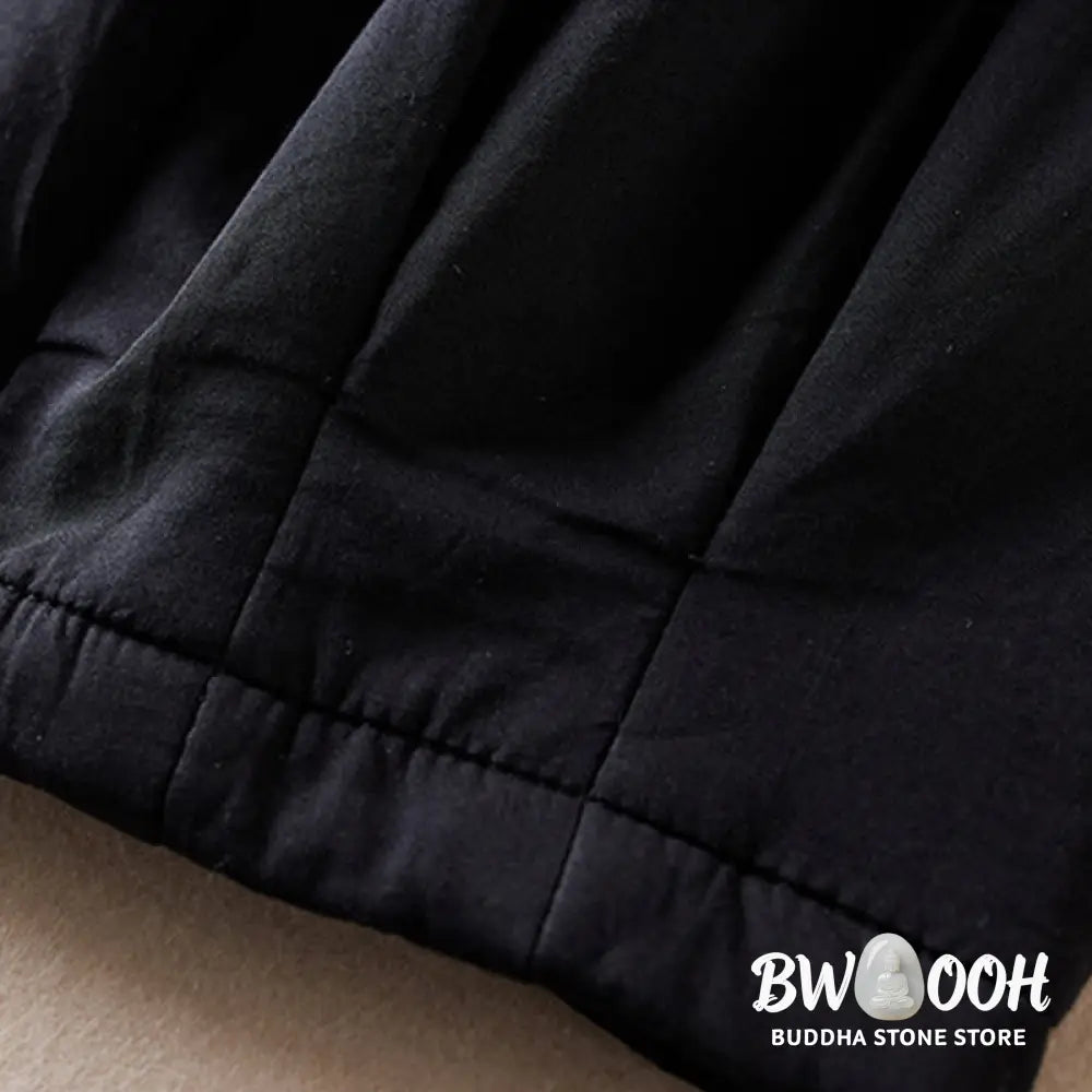 Buddha Stones Plain Women’s Harem Thick Pants With Pockets - Women’s Harem Pants