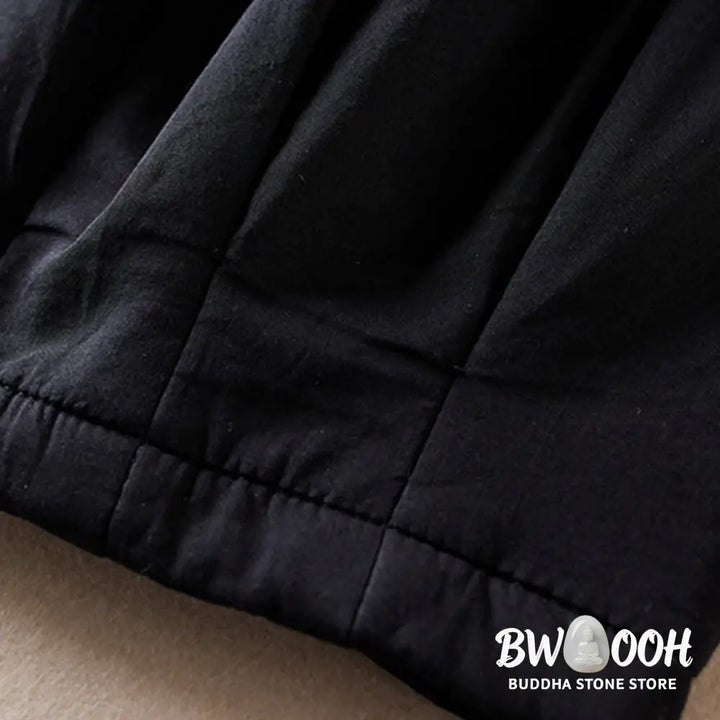 Buddha Stones Plain Women’s Harem Thick Pants With Pockets - Women’s Harem Pants