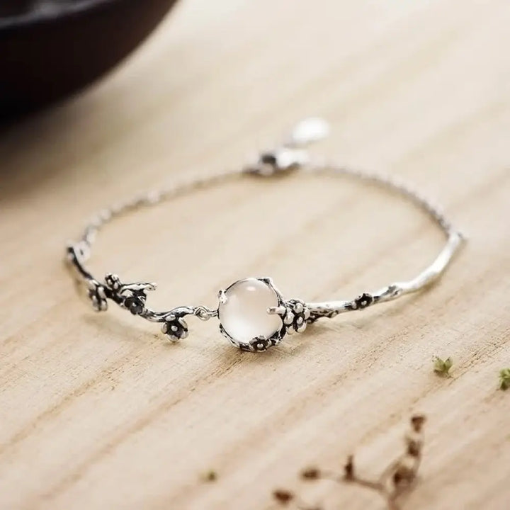 Buddha Stones Plum Blossom Chalcedony Positive Bracelet - BWOOOH - Chalcedony(Positive♥Harmony) - Bracelet