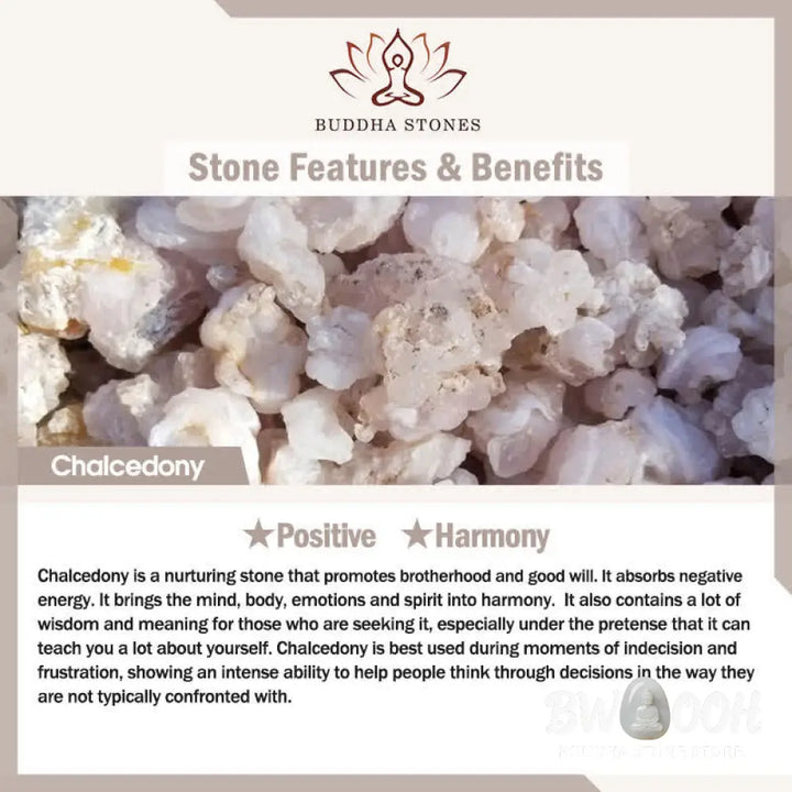 Buddha Stones Plum Blossom Chalcedony Positive Bracelet - BWOOOH - Chalcedony(Positive♥Harmony) - Bracelet