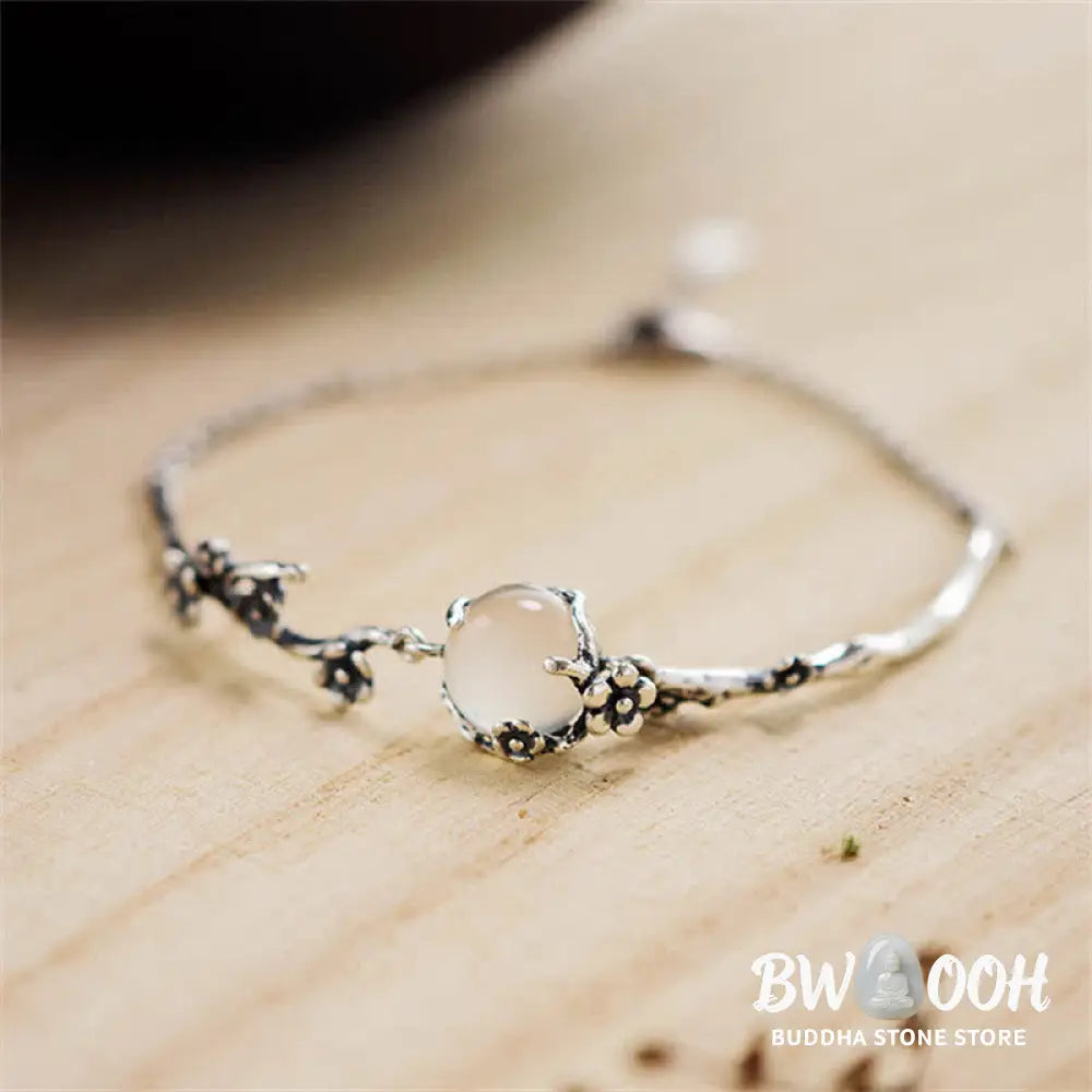 Buddha Stones Plum Blossom Chalcedony Positive Bracelet - BWOOOH - Chalcedony(Positive♥Harmony) - Bracelet