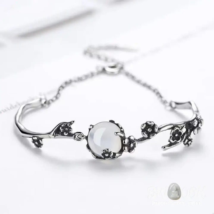 Buddha Stones Plum Blossom Chalcedony Positive Bracelet - BWOOOH - Chalcedony(Positive♥Harmony) - Bracelet