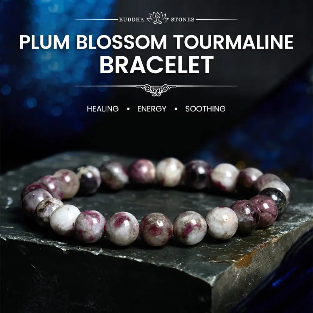 BWOOOH Plum Blossom Tourmaline Balance Bracelet - BWOOOH - Plum Blossom Tourmaline(Wrist Circumference: 14-16cm)