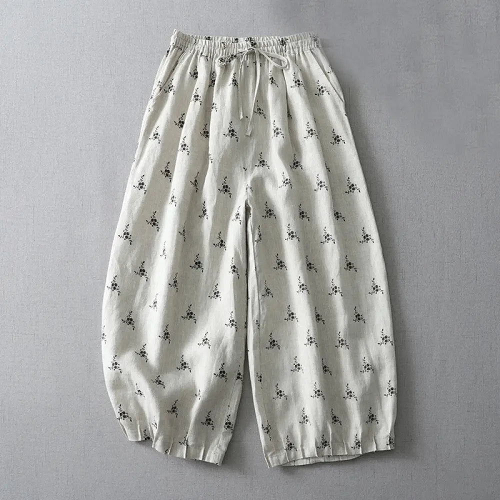 BWOOOH printed harem pants - Polka Dot Floral Pattern Pattern Women&